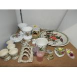 Collectors Plates, Sugar Nips, Napkin Rings and Vases etc