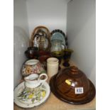 Collection of Studio Pottery - Cheese Dish, Jug etc