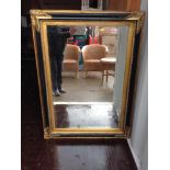 Gilt Framed Bevel Edged Mirror