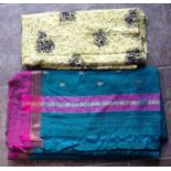 2x Lengths of Sari Fabric