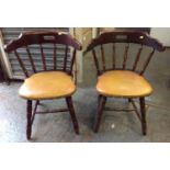 Pair of Stick Back Pub Chairs