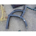 Pair of Metal Bench Ends