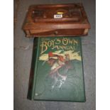 Wooden Box and Boys Own Annual