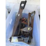 Box of Misc - Saw, Boot Lasts etc