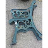 Pair of Metal Bench Ends