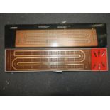 Two Gold Stamped Track Toga Cribbage Board