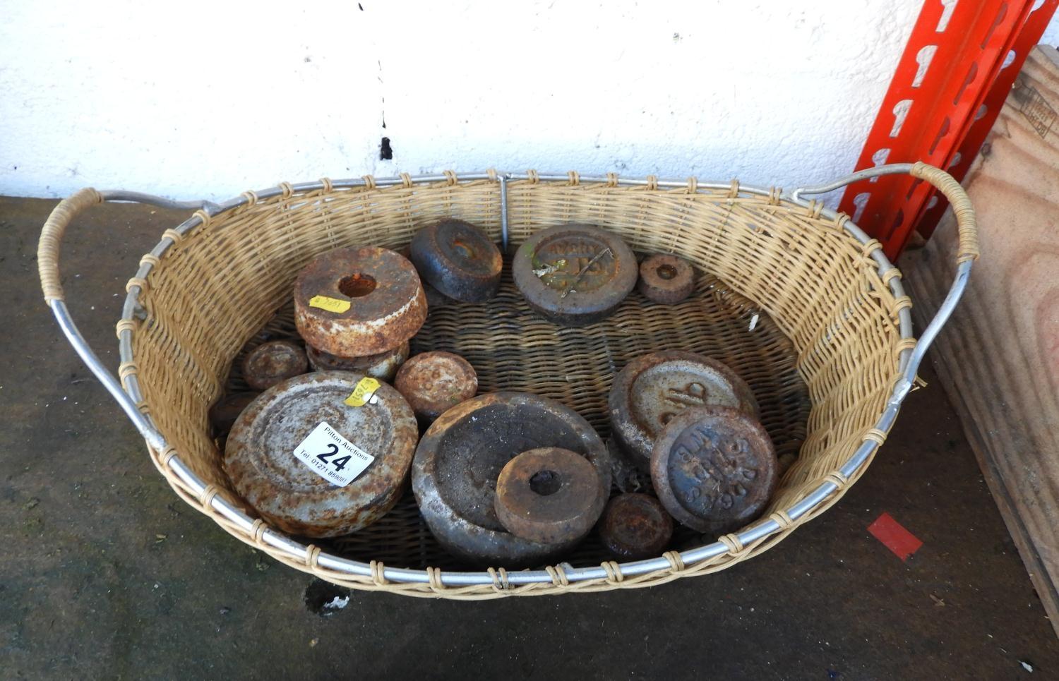 Basket and Contents - Weights