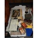 Box of Ephemera, Trophy etc