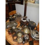 Quantity of Metalware - Ice Bucket, Lamp etc