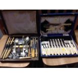 Boxed Fish Cutlery and other Box of Cutlery