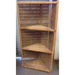 Wicker Corner Shelves