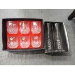 Crystal Whisky Glasses and Champagne Flutes