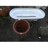 Terracotta Planter and Plastic Planter