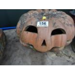 Terracotta Garden Pumpkin Lamp