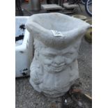 Concrete Garden Planter in the form of a Character Jug