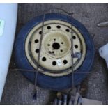 Spare Wheel with Cradle for a Toyota