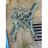 Pair of Metal Bench Ends