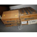 2x Boxes of Branded Glasses - Fosters