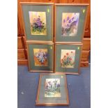 Quantity of Framed Flower Prints
