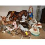 Quantity of Ornaments - Cats, Horse and Bambi etc