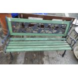 Metal End Garden Bench