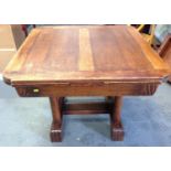 Oak draw leaf table