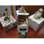 Cherished Teddy Ornaments and Caithness Glass Paperweights