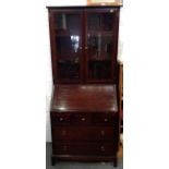 Stag Bureau Bookcase