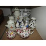 Ceramic Teapots and Vases etc