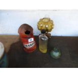 Texaco Oil Can, Lamp etc