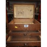 Wooden Box with Drawers