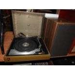 Garrard Record Player and Speakers