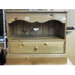 Pine Cabinet with Single Drawer