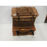 2x Small Wicker Hampers