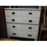 Victorian Painted Pine Two over Three Chest of Drawers