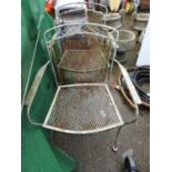 2x Metal Garden Chairs