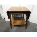 Small Drop Flap Table with Shelf under