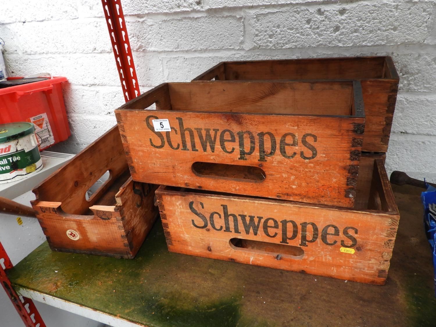 Schweppes Wooden Crates