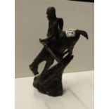 Spelter Model - Warrior on Horseback