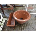 2x Terracotta Planters