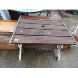 Metal End Garden Table