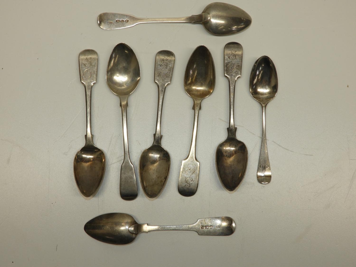 8x Georgian Silver Spoons - 160gms