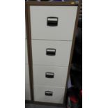 Four Drawer Metal Filing Cabinet with Key