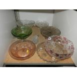 Pressed Glass Bowls etc