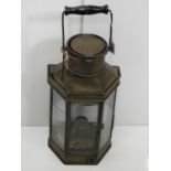 Brass Railway Lamp with Burner - 40cm High