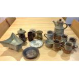 Studio Pottery Coffee Set etc