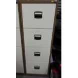 Four Drawer Metal Filing Cabinet with Key