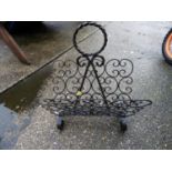 Wrought Iron Magazine Rack