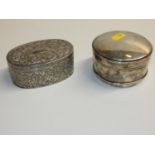 2x Silver Trinket Boxes