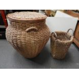 2x Rattan Baskets